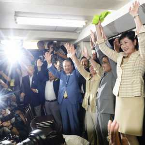 يوريكو كويكي تحتفل بفوزها