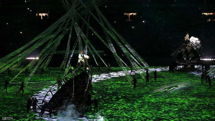 الحفل شهد رسم صورة لحياة البرازيل والمستمرين البرتغاليين