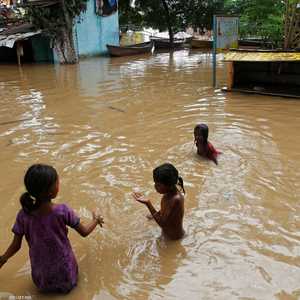 تقع فيضانات في أجزاء من الهند خلال موسم الرياح الموسمية