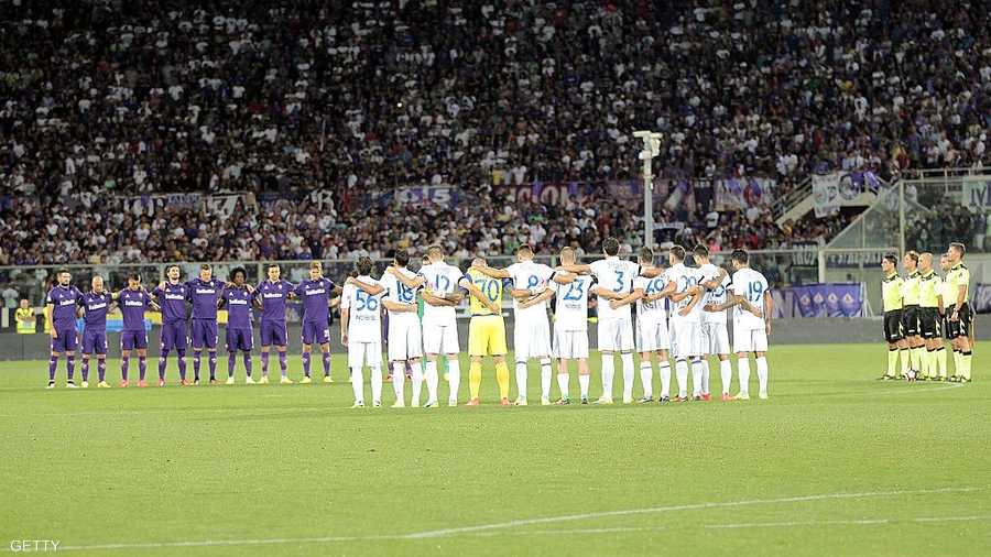 قبل بداية مبارة فيورنتينا ضد كييفو فيرونا