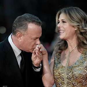 توم هانكس وزوجته