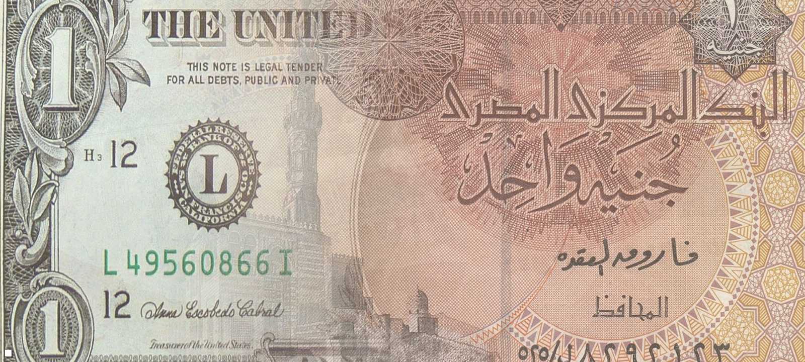 الجنيه المصري مقابل الدولار