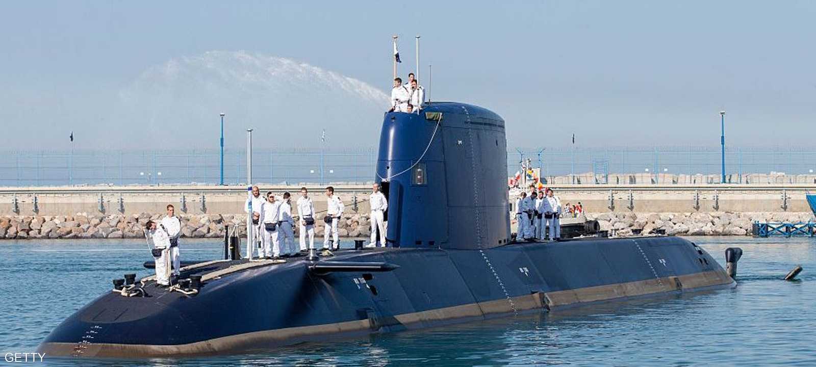 إحدى الغواصات الألمانية التي تمتلكها إسرائيل