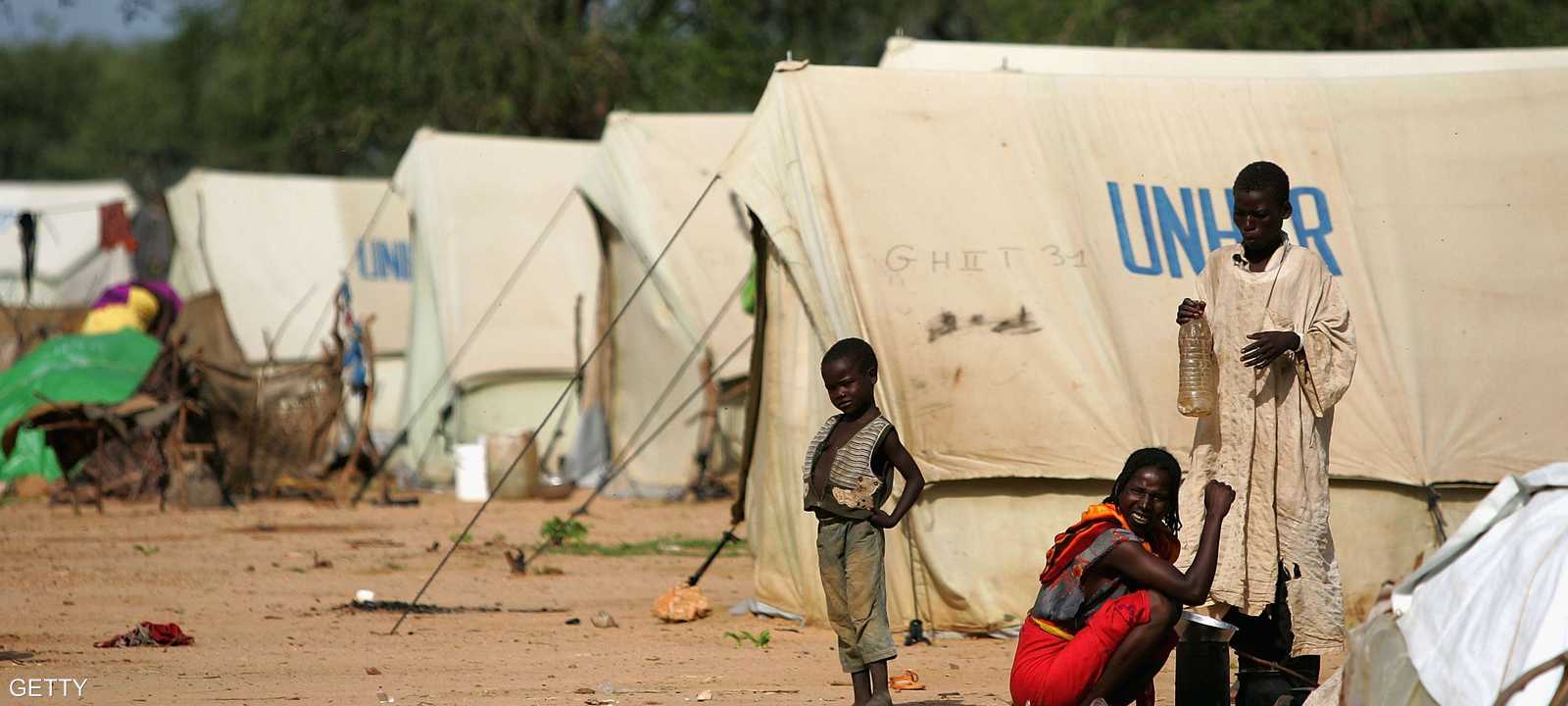 مخيم تابع للمفوضية السامية للاجئين في دارفور