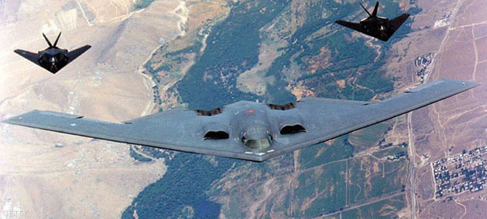 مقاتلات حربية أميركية في لقطة أرشيفية