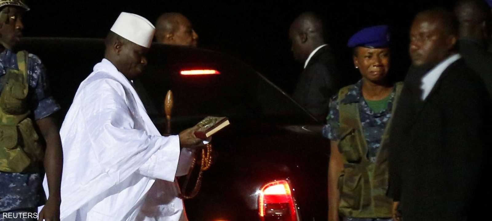 يحيى جامع في مطار بانغول