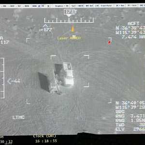 صورة لطائرة مسيرة درون لقصف إحد الأهداف. أرشيف