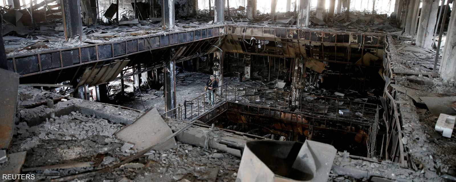 أضرار كبيرة لحقت بمكتبة جامعة الموصل