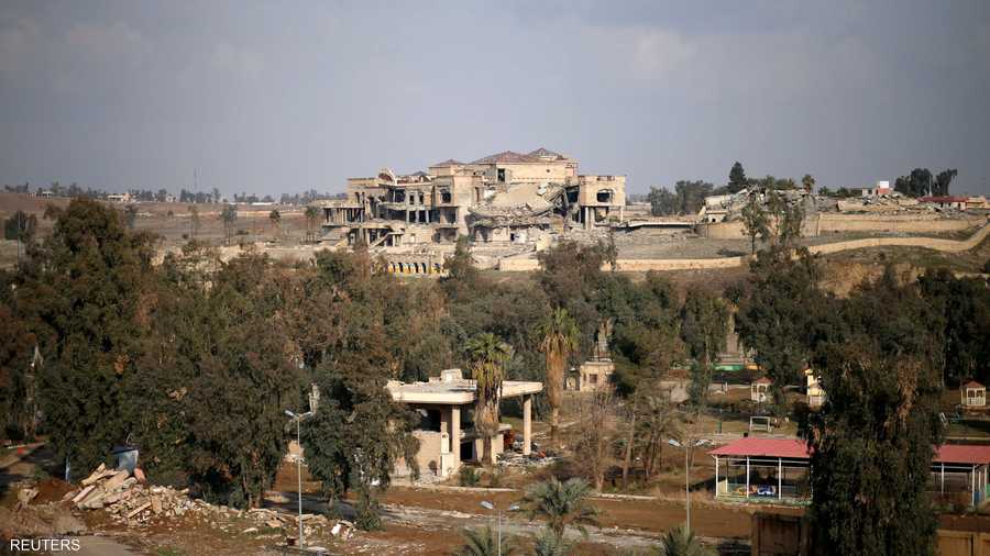 قصر الرئيس العراقي الراحل صدام حسين بات ركاما