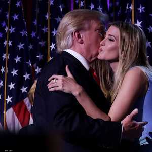 قبلة من الرئيس إلى ابنته