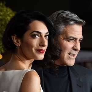 جورج كلوني وزوجته أمل (أرشيف)