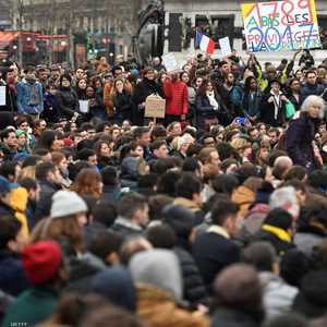 المئات شاركوا في التظاهرة.