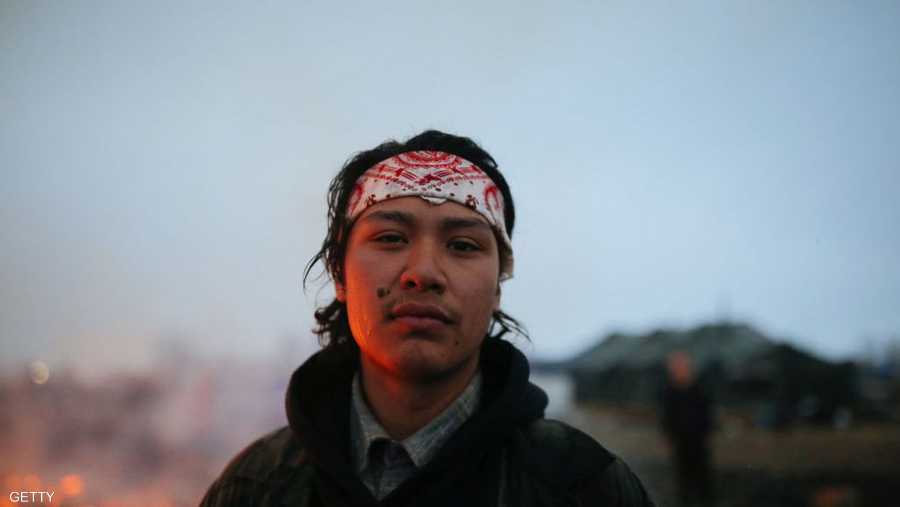 تشانس زافالا، شاب من السكان الأصليين، كان ضمن المعتصمين