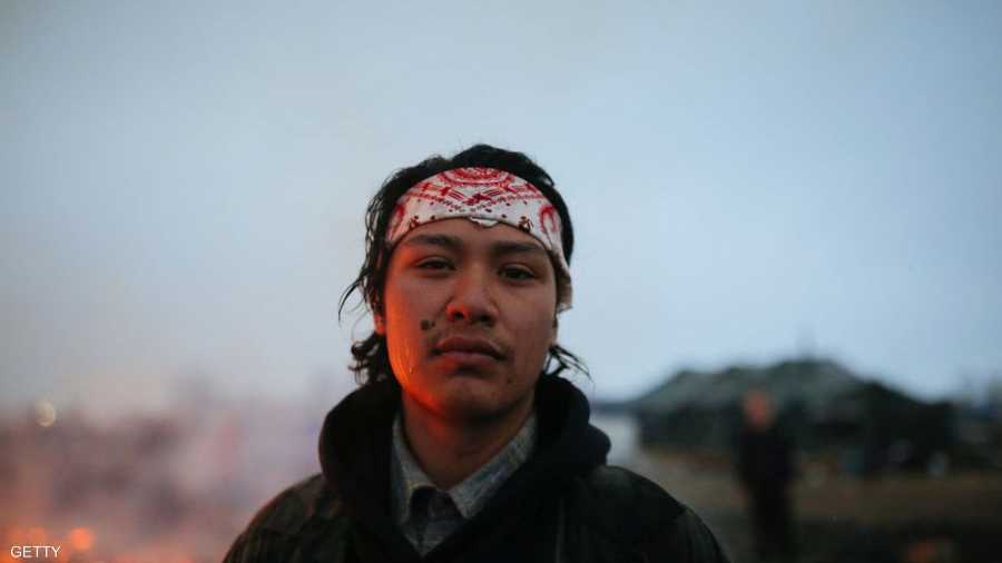 تشانس زافالا، شاب من السكان الأصليين، كان ضمن المعتصمين