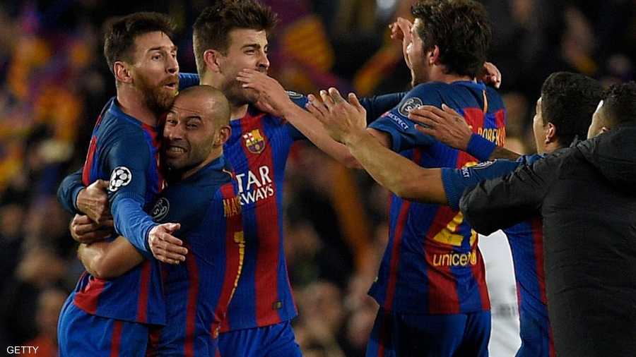 لم يستسلم لاعبو الفريق الكاتالوني خلال المباراة