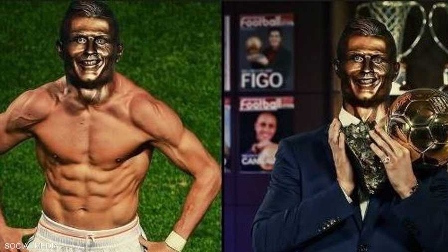 كشف عن التمثال في مطار ماديرا