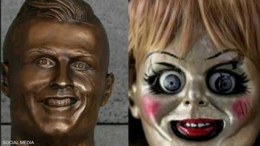 رونالدو لم يعلق على التمثال