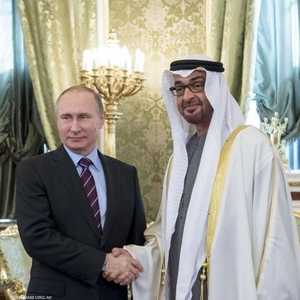 الشيخ محمد بن زايد مع الرئيس الروسي فلاديمير بوتن