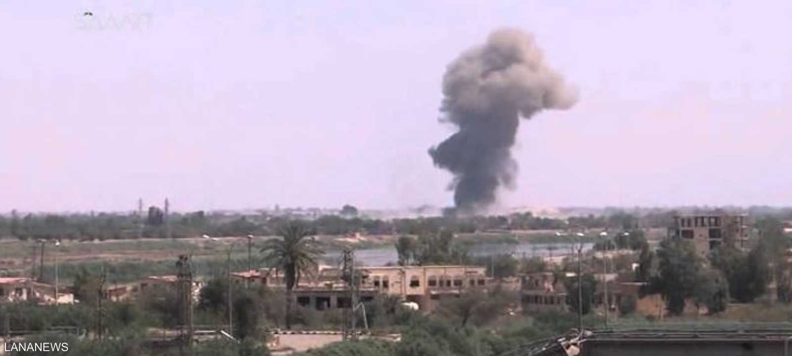 أرشيفية لغارات سابقة في منطقة الجفرة