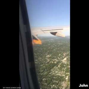 لحظات من الرعب لركاب "يونايتد إيرلاينز" بسبب طائر