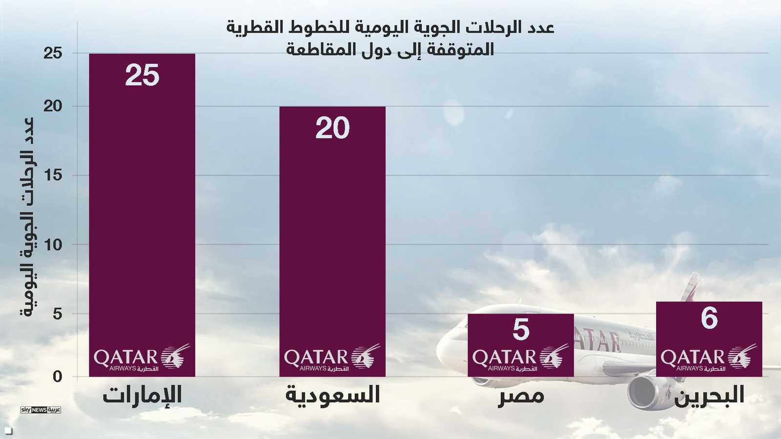 عدد الرحلات الجوية اليومية التي تم إلغاؤها