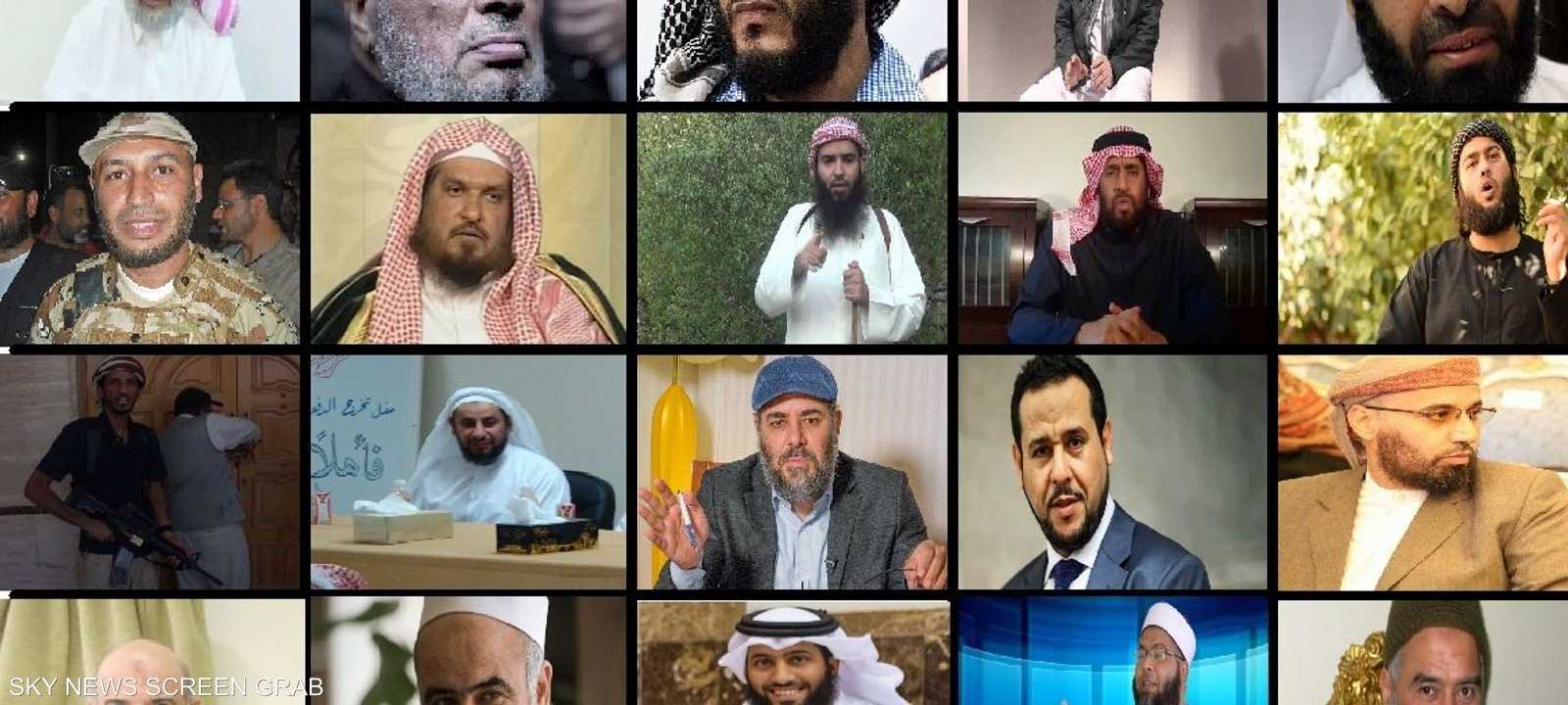 بعض الشخصيات التي شملتها اللائحة الأخيرة