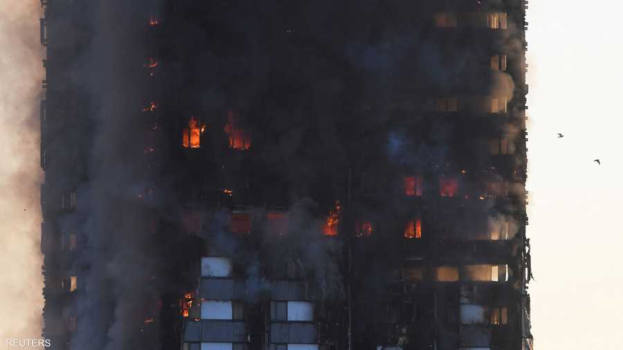 النيران حاصرت بعض الأشخاص وكان سكان يصيحون طلبا للمساعدة
