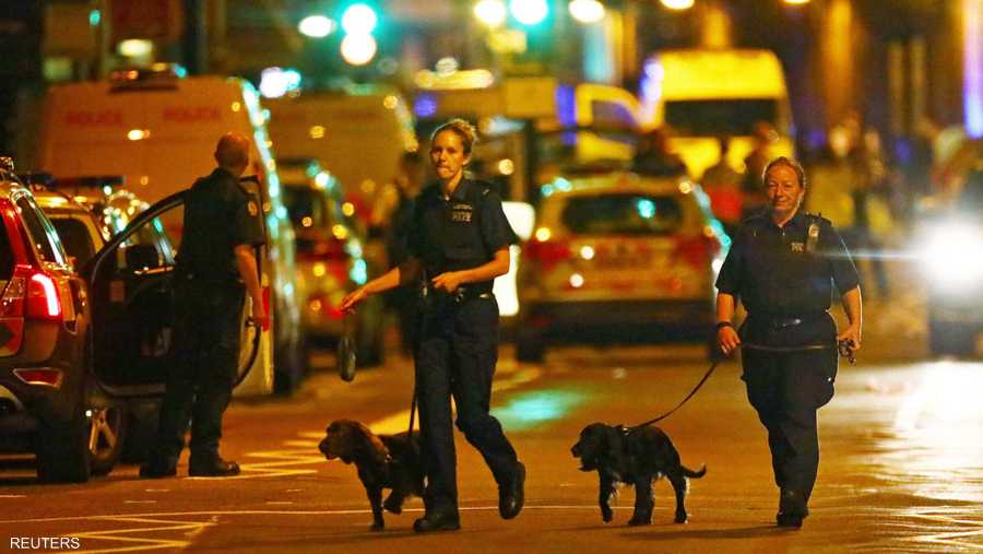 انتشر في محيط الحادث عدد من عناصر مكافحة الإرهاب