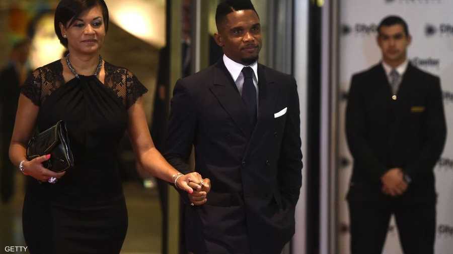 صامويل إيتو وزوجته