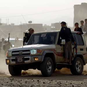 عناصر من ميليشيات الحوثي الانقلابية.