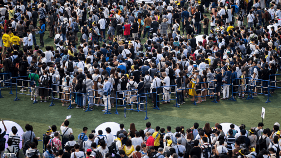 تجمع آلاف من لاعبي بوكيمون غو في مدينة يوكوهاما للمشاركة