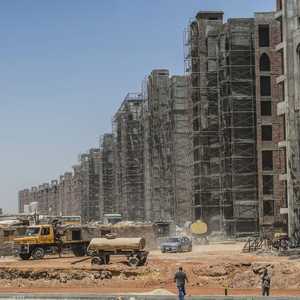 من أعمال العاصمة الإدارية الجديدة في مصر