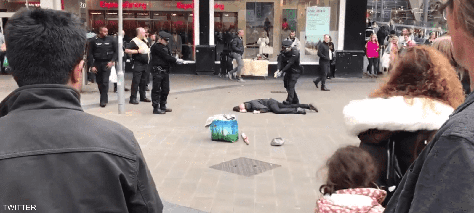 لحظة القبض على الرجل