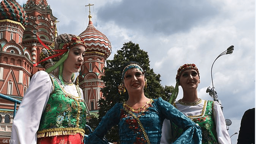 في عرض تراثي وسط موسكو