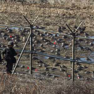 جنود من كوريا الجنوبية قرب حدود كوريا الشمالية