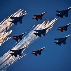 مقاتلات روسية من طراز سوخوي سو 27