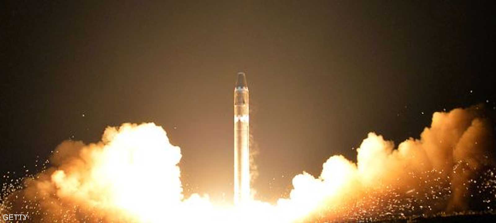 تجربة إطلاق صاروخ باليستي كورية - أرشيفية