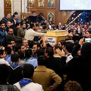 جنازة تشييع إحدى ضحايا الهجوم.