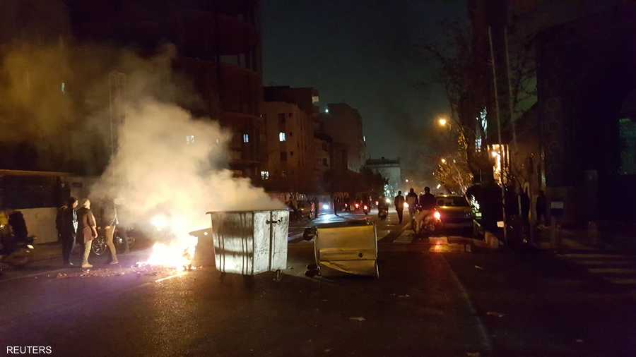 من الاحتجاجات في طهران