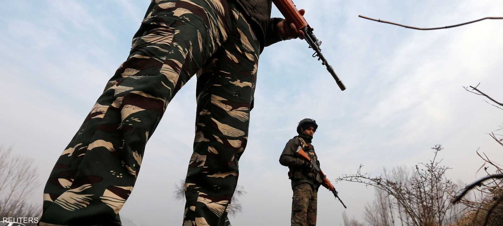 عناصر من قوات الأمن الهندية في إقليم كشمير