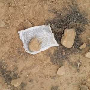 صفحة ممزقة من الكتاب المقدس