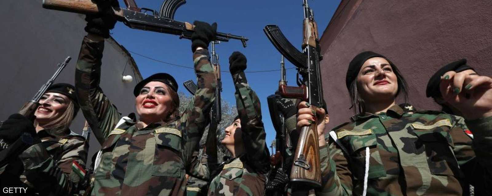 الكرديات لهن مساهمات فاعلة في القتال بسوريا والعراق