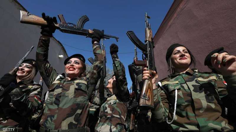الكرديات لهن مساهمات فاعلة في القتال بسوريا والعراق