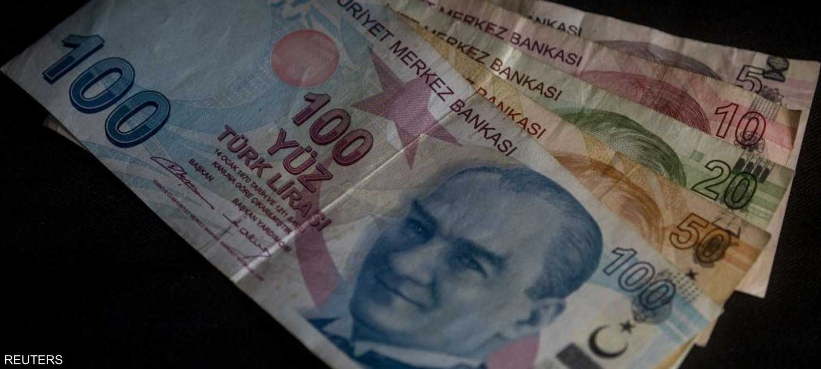 أوراق نقدية فئة الليرة التركية