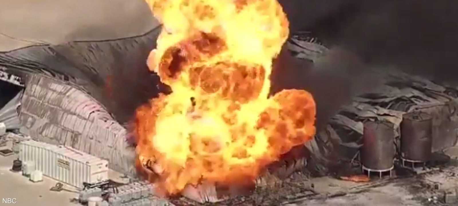 أرشيفية لانفجار في مصنع كيماويات