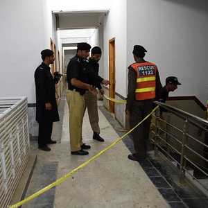 أرشيفية لعناصر من شرطة باكستان