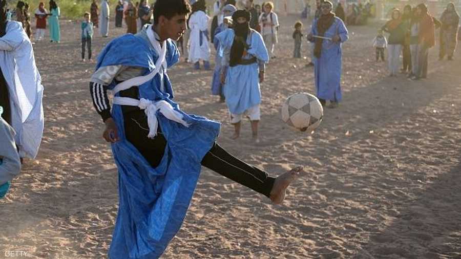 لمهارات كرة القدم نصيب أيضا في المهرجان.