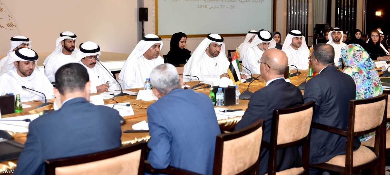 اجتماع اللجنة المشتركة بين الإمارات وموريتانيا