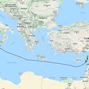 مسار الطائرة