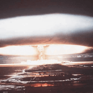 أرشيفية لانفجار نووي.